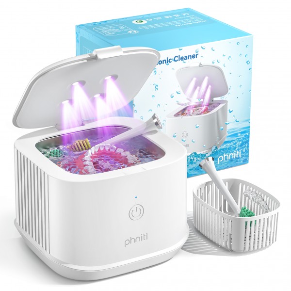 Ultrasonic Retainer Cleaner, Phniti 48kHz Professi...