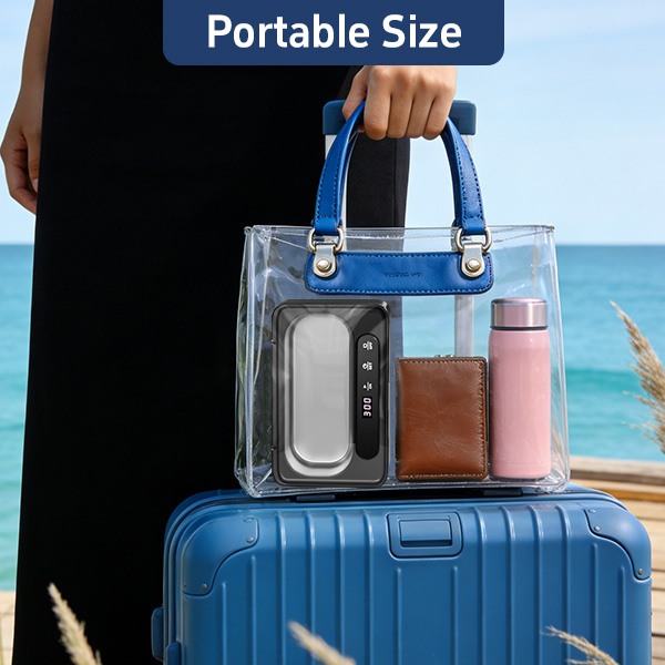 Ultrasonic Cleaner, Ultrasonic Cleaner 47 kHz, Portable Ultrasonic Tray 330 ml with 3 Modes of Ultrasonic Cleaner Glasses for Jewelry, Dentures, Glasses, Rings and Watches (Black)